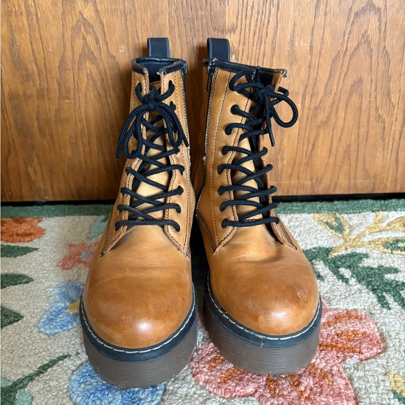 Roolee Shoes - ROOLEE Leather Platform Women’s Combat Boots